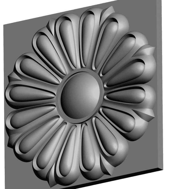 картинка Розетка резная D16-131 3D-STL.COM