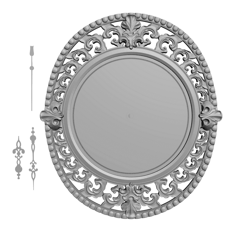 картинка Ажурные часы P3-005 3D-STL.COM
