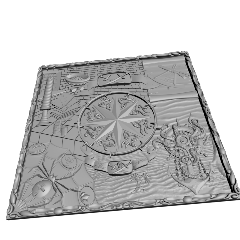 картинка Нарды со звездой PI2-097 3D-STL.COM
