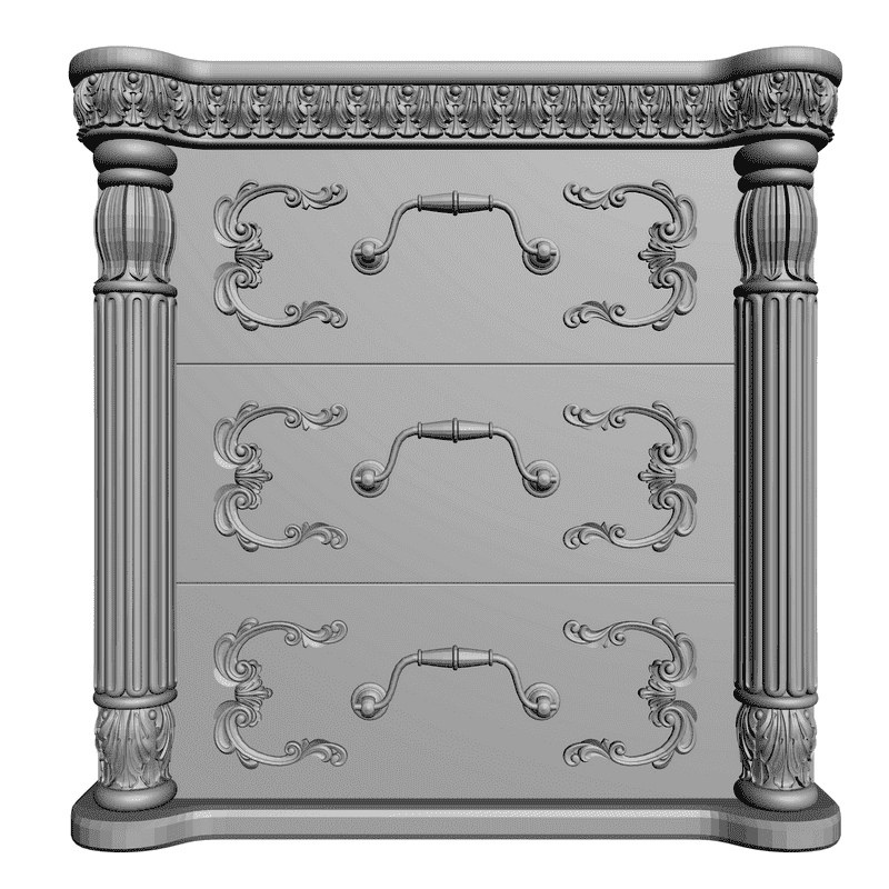 картинка Тумбочка M12-006 3D-STL.COM