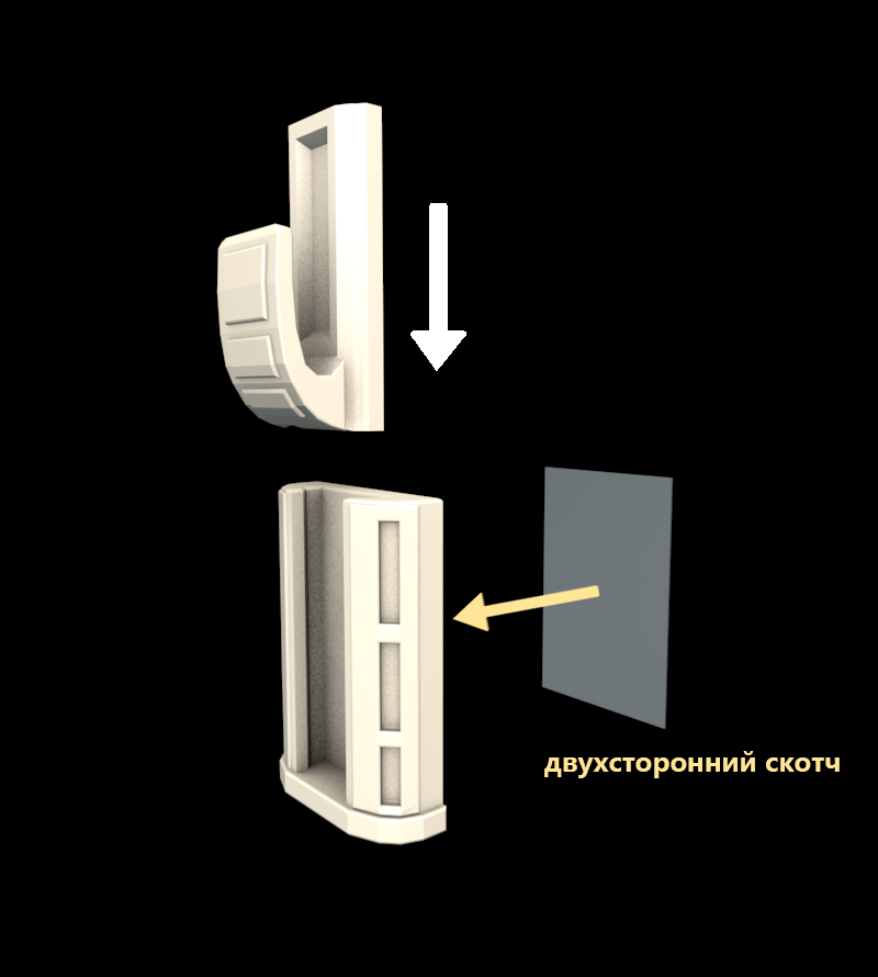 картинка Держатель для полотенец 3D-STL.COM