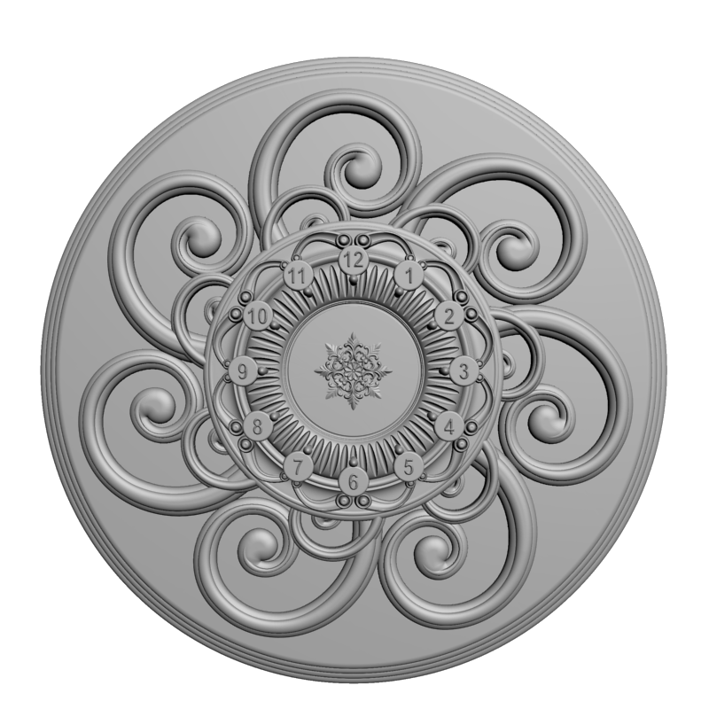 картинка Розетка резная D16-363 3D-STL.COM