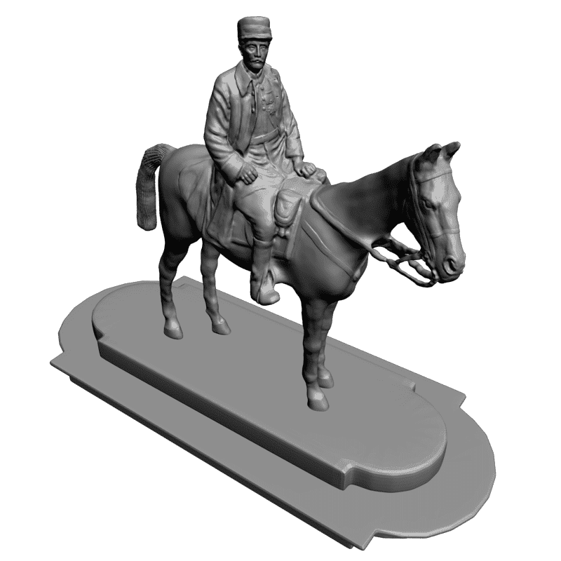картинка Всадник на лошади L3-144 3D-STL.COM