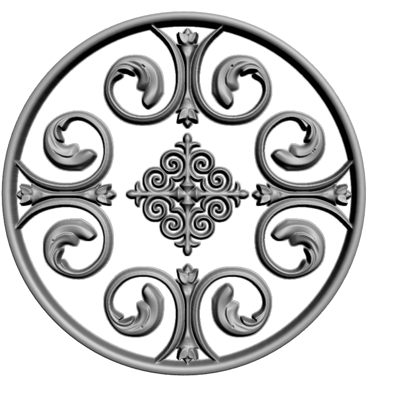 картинка Розетка резная D16-073 3D-STL.COM