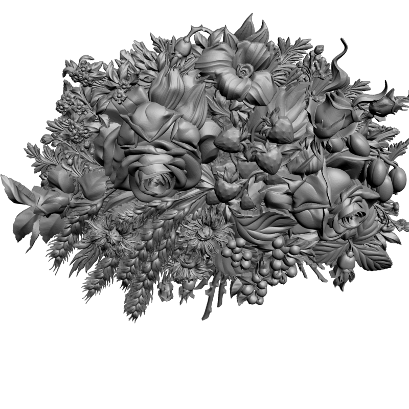 картинка Цветы летние F4-100 3D-STL.COM