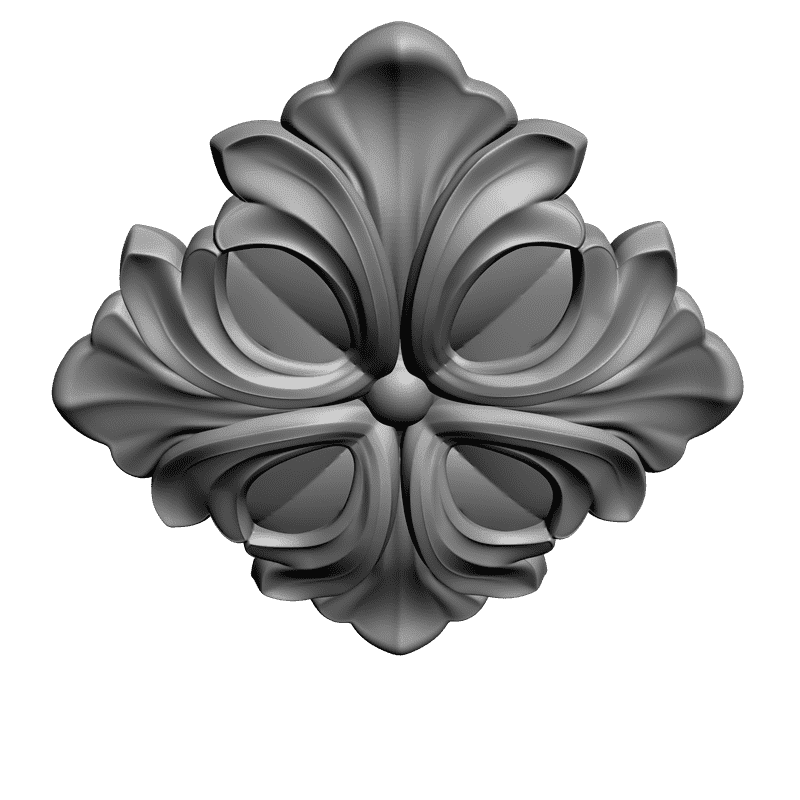 картинка Розетка резная D16-181 3D-STL.COM