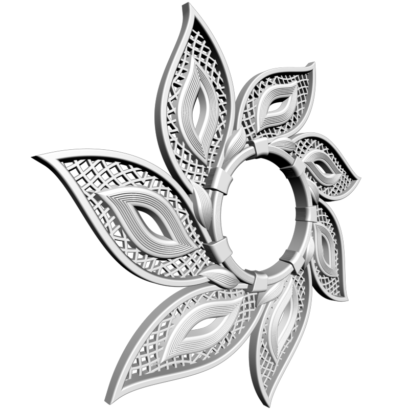 картинка Цветок D14-392 3D-STL.COM