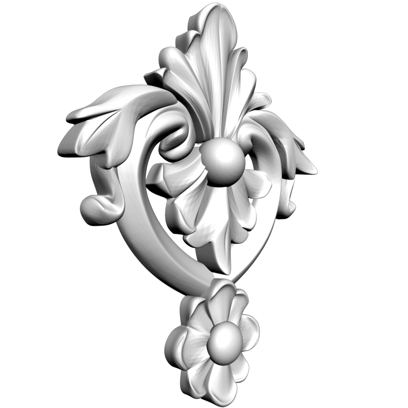 картинка Накладка резная D10-273 3D-STL.COM