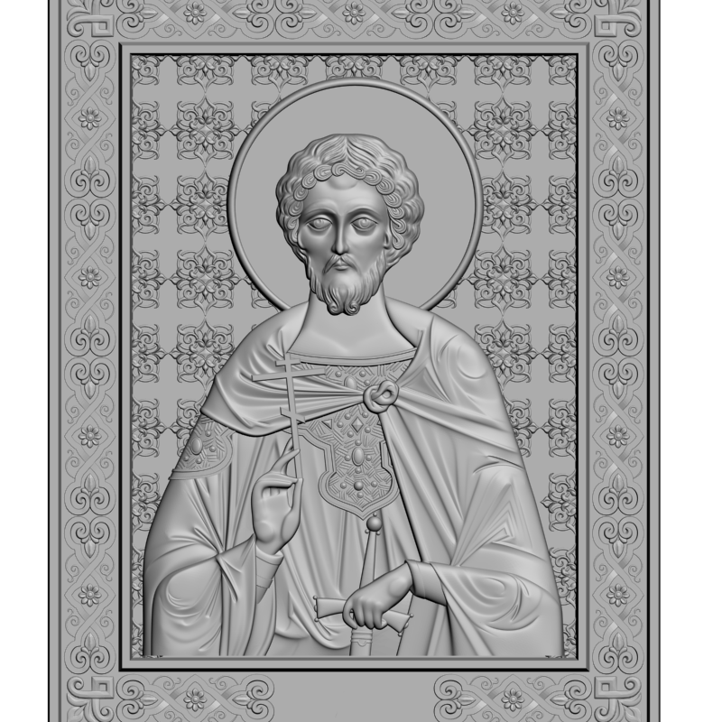 картинка Св. Благоверный Князь Александр Невский V3-338 3D-STL.COM