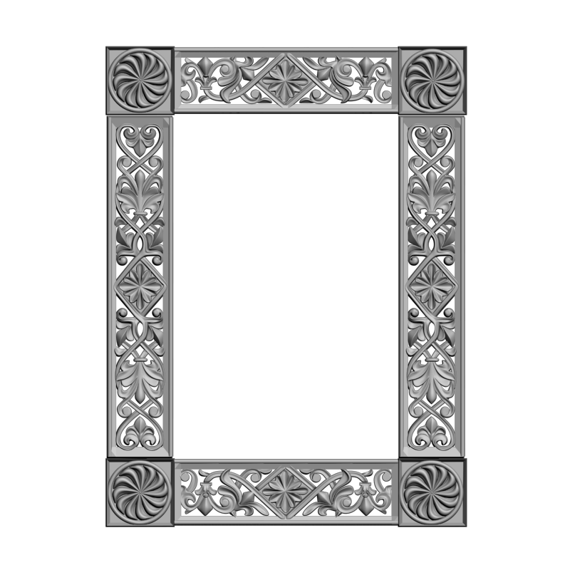 картинка Рамка резная D14-586 3D-STL.COM