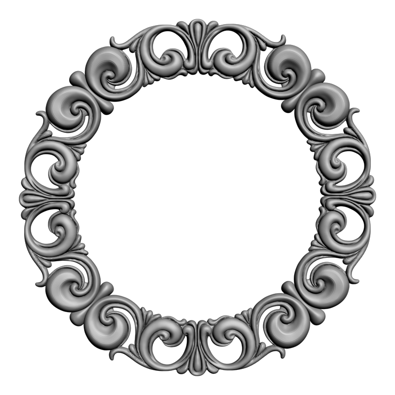 картинка Рамка резная D14-660 3D-STL.COM
