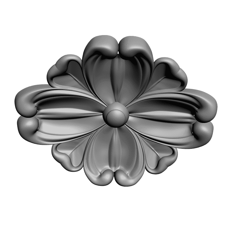 картинка Розетка резная D16-211 3D-STL.COM