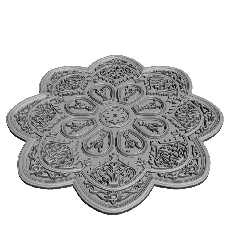 картинка Розетка резная D16-056 3D-STL.COM