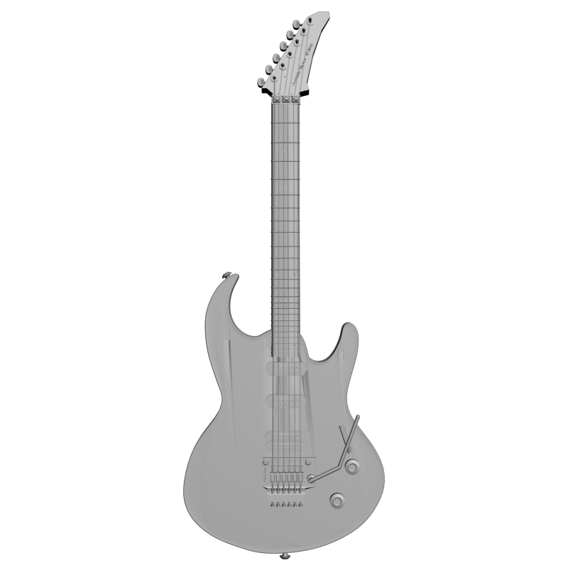 картинка Электро гитара P2-009 3D-STL.COM
