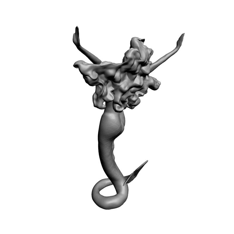 картинка Маленькая русалочка PI1-169 3D-STL.COM