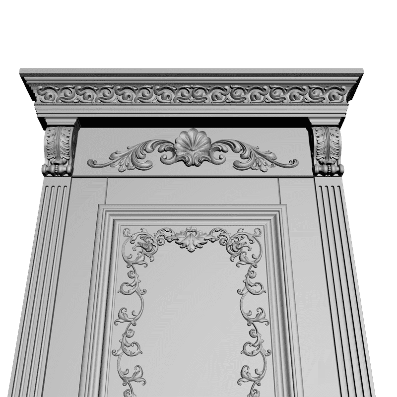 картинка Дверь резная H3-023 3D-STL.COM