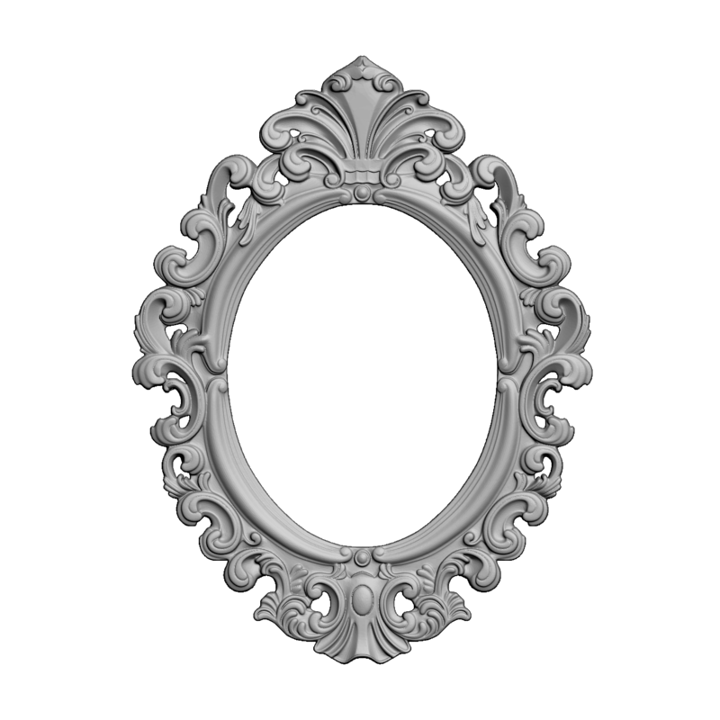 картинка Рамка резная D14-600 3D-STL.COM