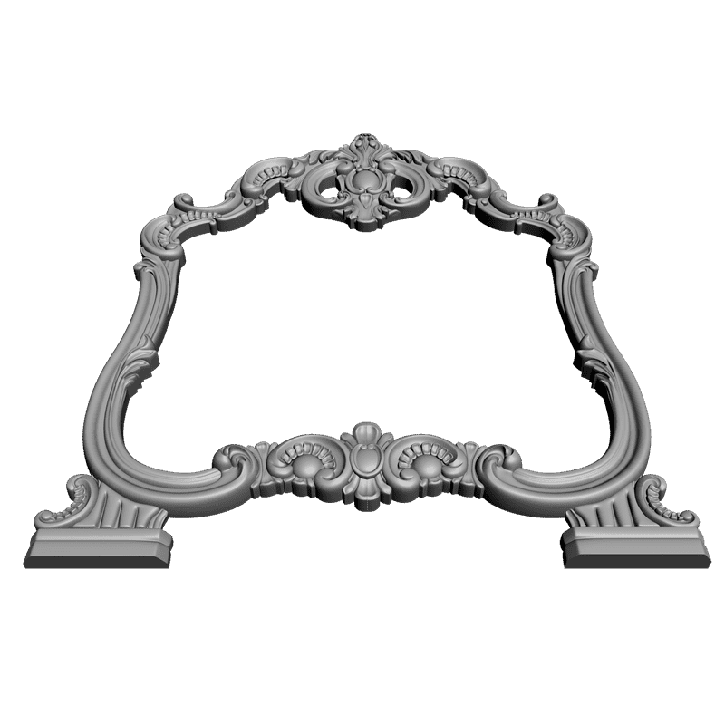 картинка Рама резная под зеркало D14-075 3D-STL.COM