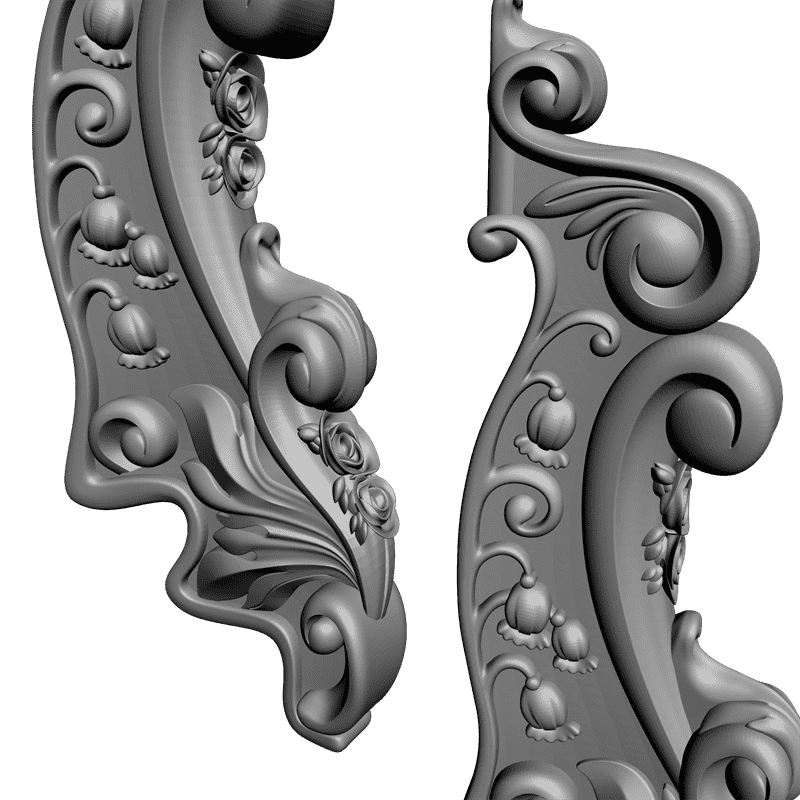 картинка Столб резной D17-034 3D-STL.COM