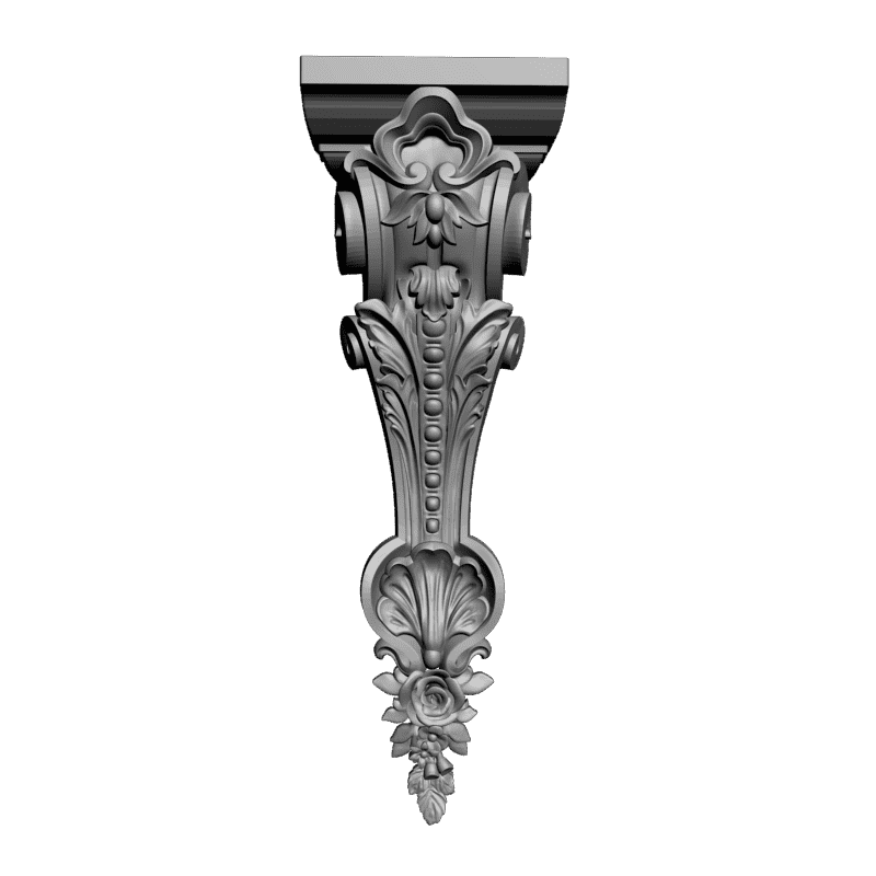 картинка Кронштейн резной D9-175 3D-STL.COM