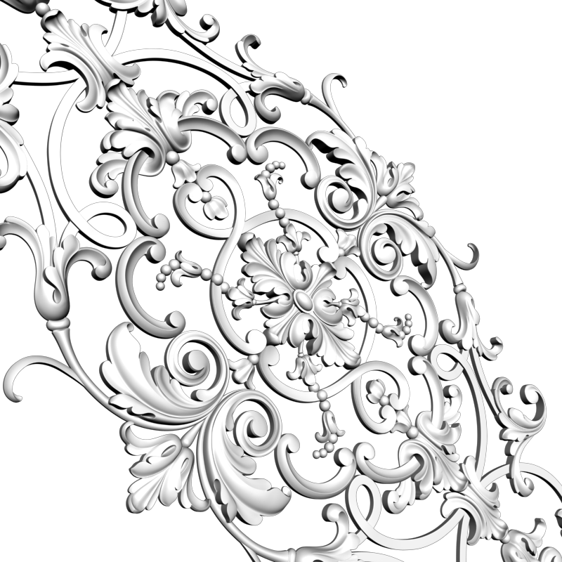 картинка Накладка резная D10-286 3D-STL.COM