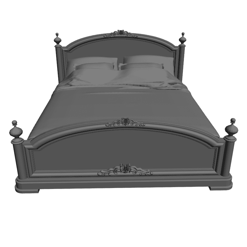 картинка Кровать резная Империо M4-120 3D-STL.COM