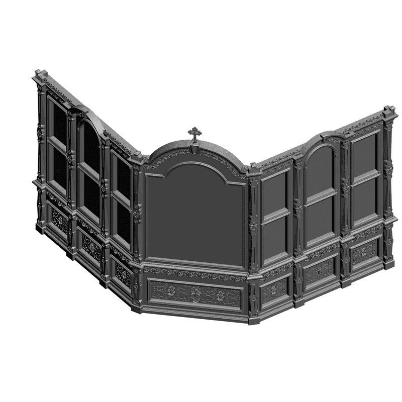 картинка Киот напольный V4-008 3D-STL.COM
