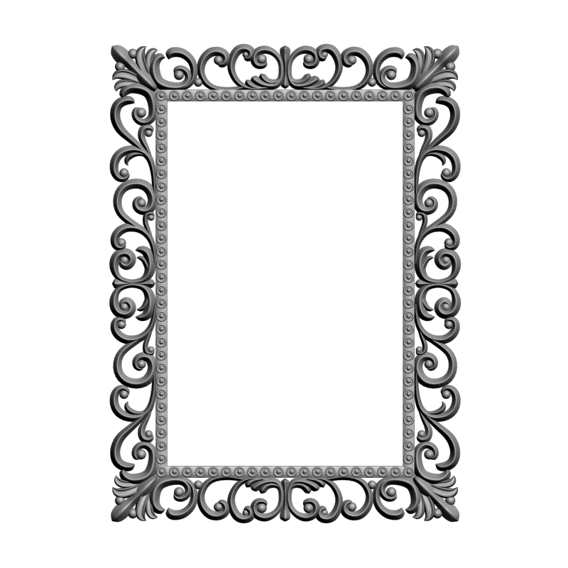 картинка Рамка резная D14-580 3D-STL.COM