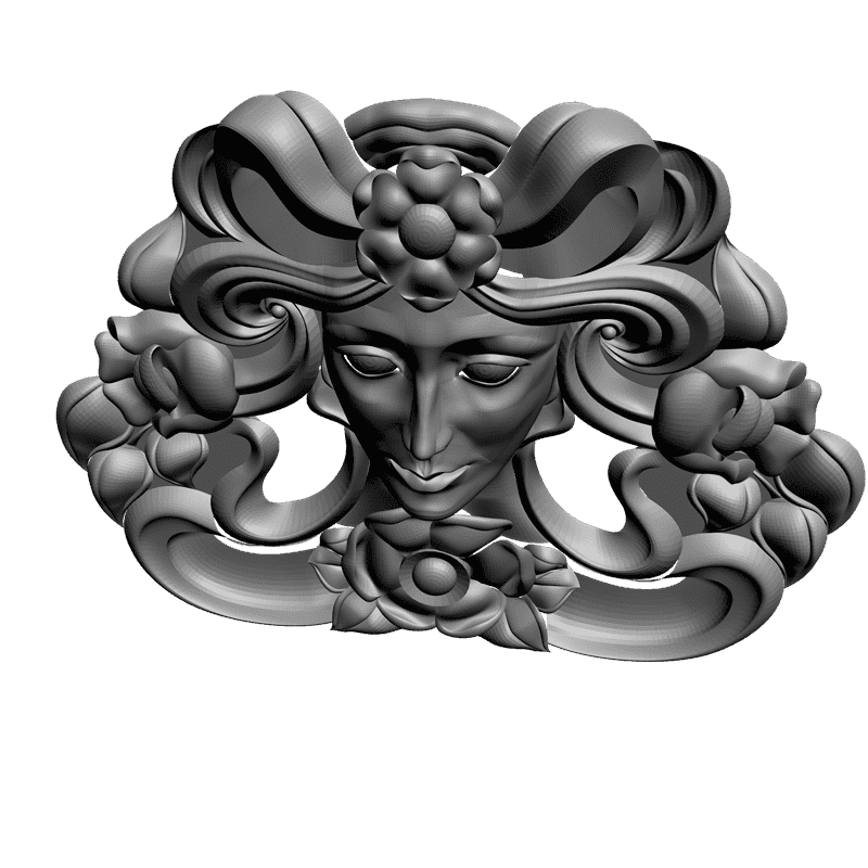 картинка Лицо L1-038 3D-STL.COM