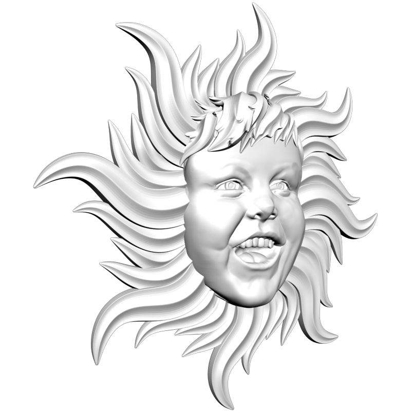 картинка Солнце-мальчик L1-087 3D-STL.COM
