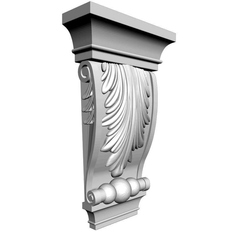 картинка Кронштейн резной D9-191 3D-STL.COM