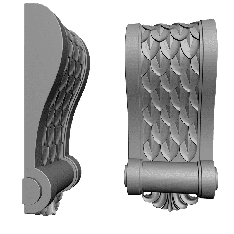 картинка Кронштейн резной D9-091 3D-STL.COM