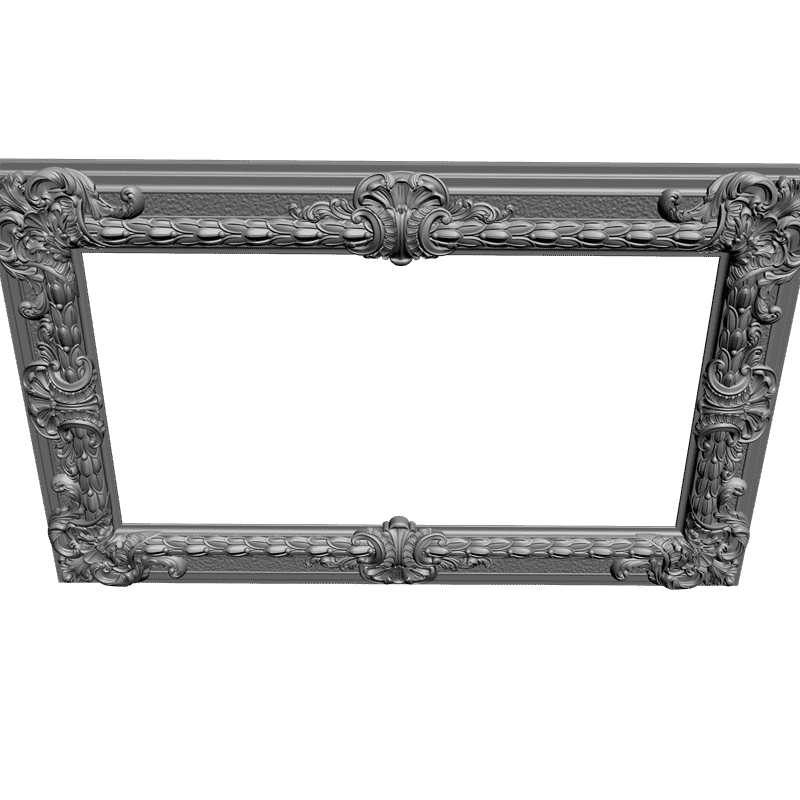 картинка Рамка резная прямоугольная D14-041 3D-STL.COM