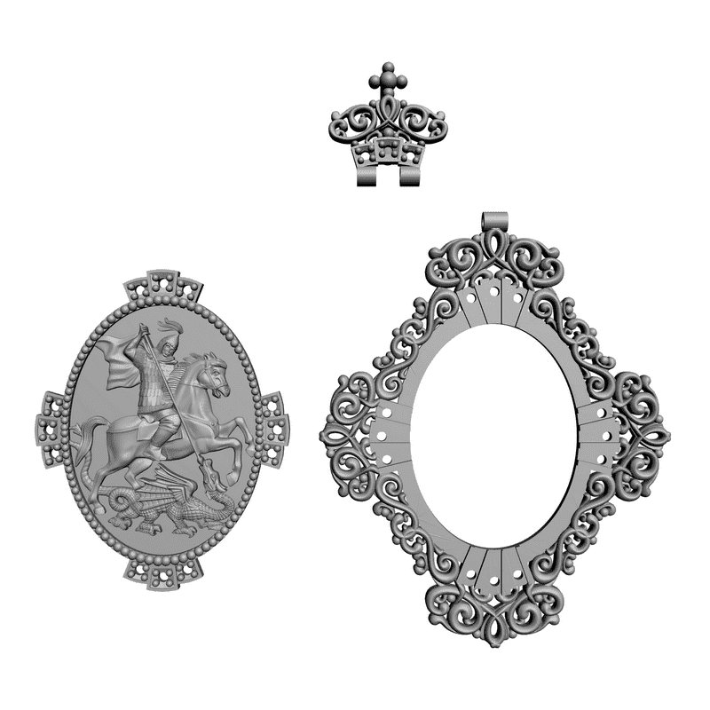 картинка Георгий Победоносец RY5-001 3D-STL.COM