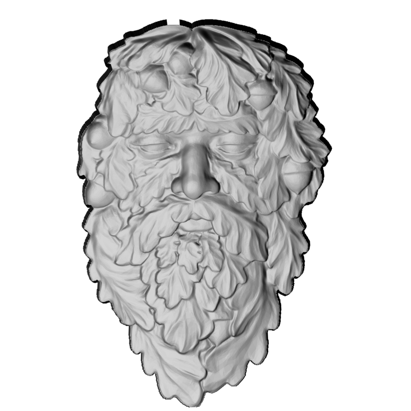 картинка Леший лицо L1-132 3D-STL.COM