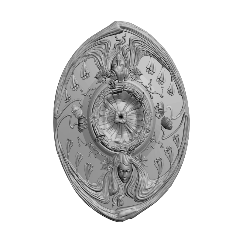 картинка Розетка резная D16-343 3D-STL.COM