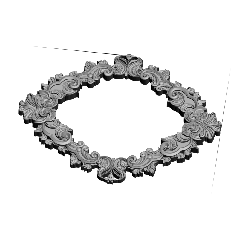 картинка Рама резная D14-527 3D-STL.COM