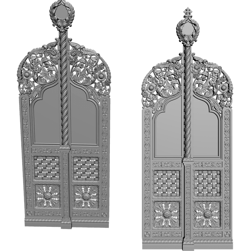картинка Дверь резная H3-017 3D-STL.COM