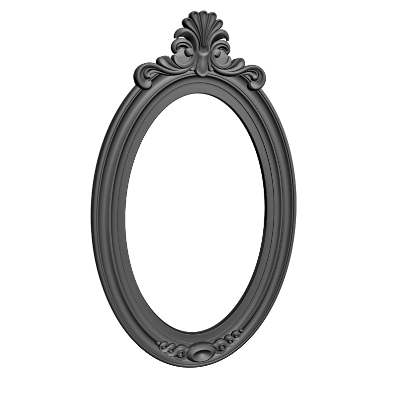 картинка Рама резная овальная D14-454 3D-STL.COM