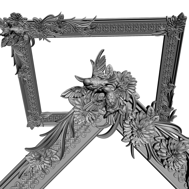 картинка Рамка резная D14-253 3D-STL.COM