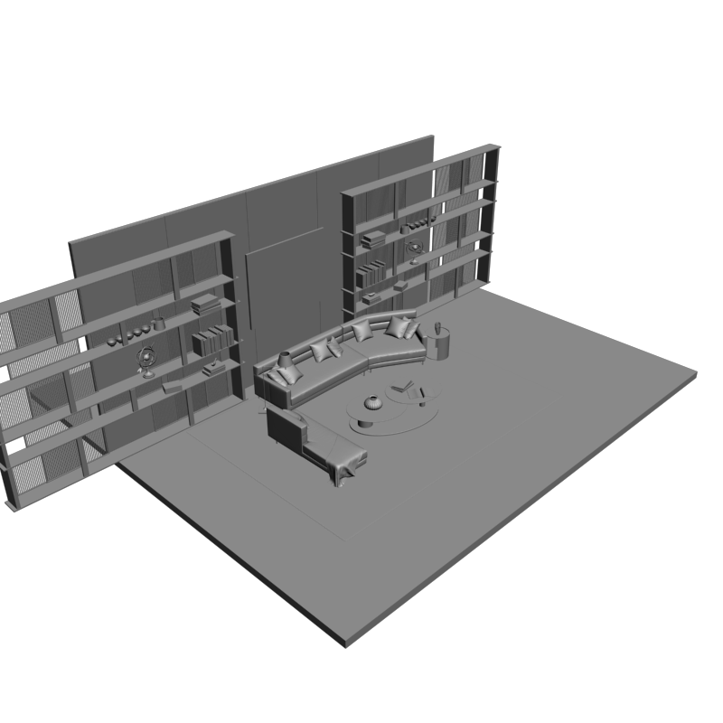 картинка Набор мебели M13-045 3D-STL.COM