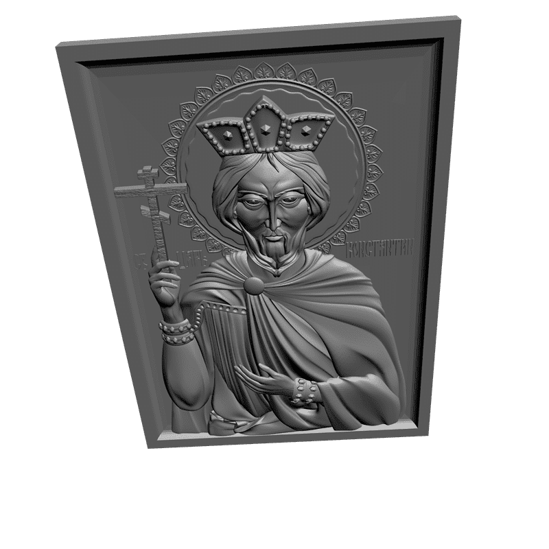 картинка Святой царь Константин V3-131 3D-STL.COM