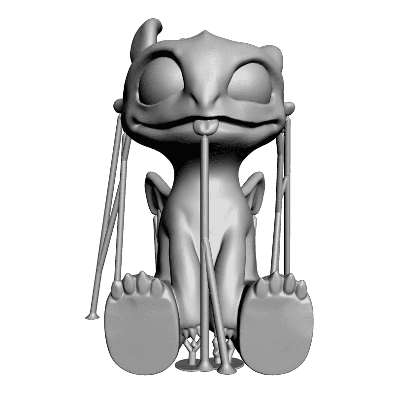 картинка Беззубик с опорами PI1-147 3D-STL.COM