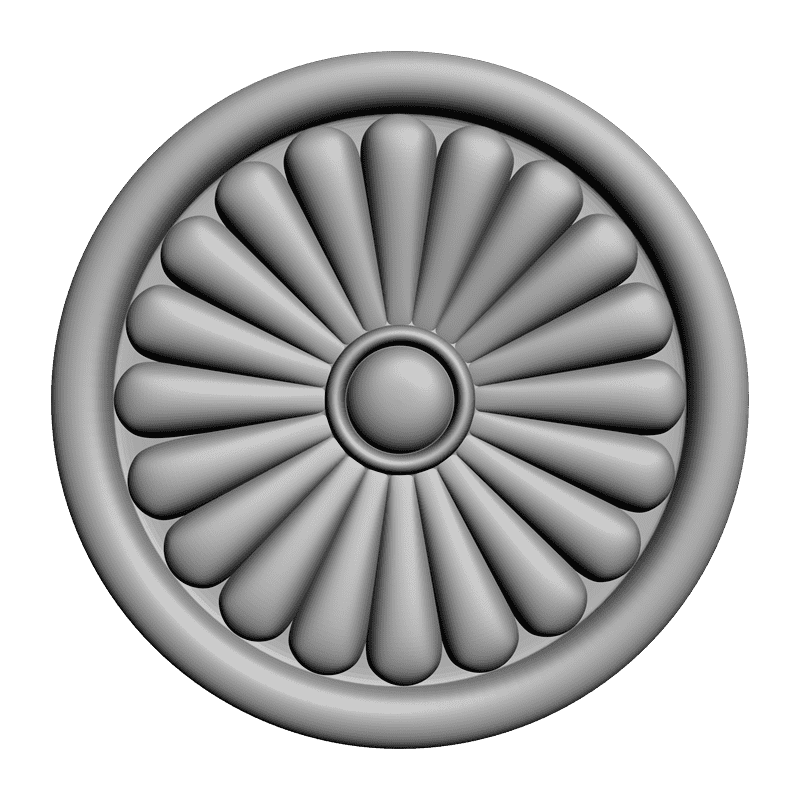 картинка Розетка резная D16-089 3D-STL.COM