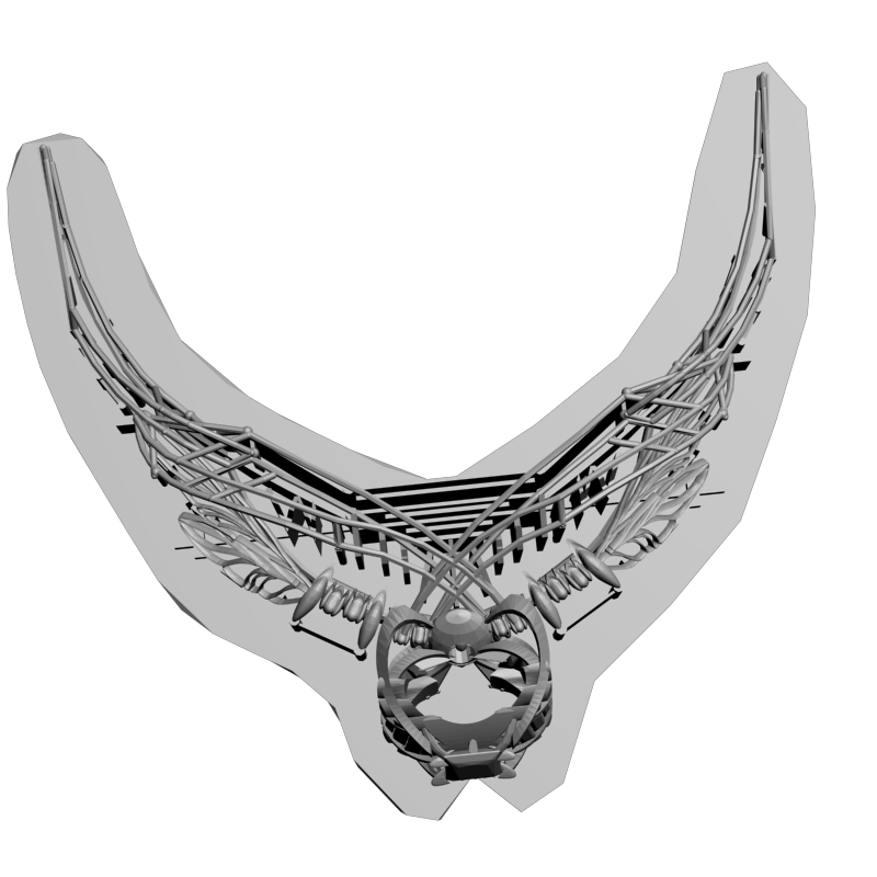 картинка Крылья на опоре P4-324 3D-STL.COM