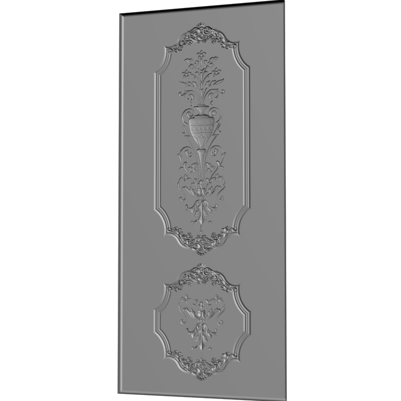 картинка Двери резные H3-080 3D-STL.COM