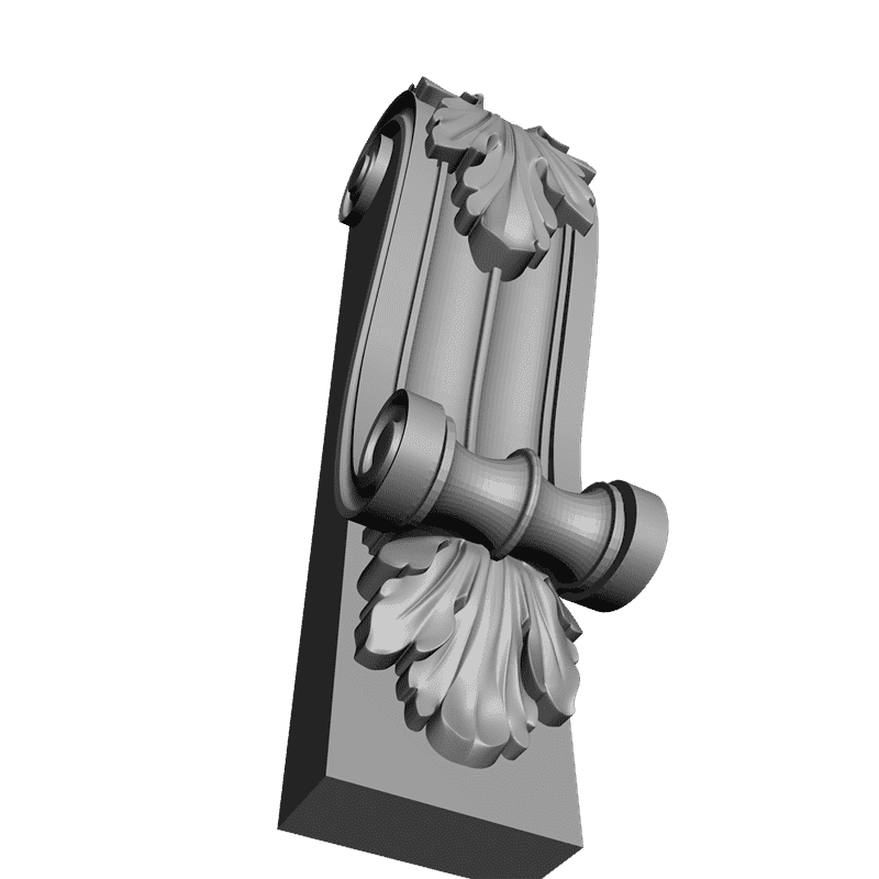 картинка Кронштейн резной D9-046 3D-STL.COM