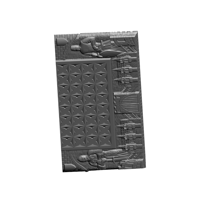картинка Шахматная доска Рыцари и замок PI3-158 3D-STL.COM