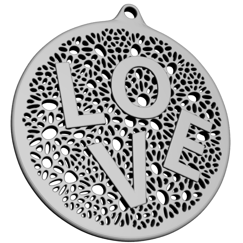 картинка Кулон LOVE RY5-072 3D-STL.COM