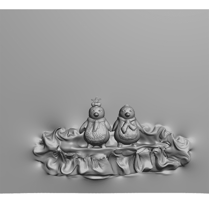 картинка Пингвины PI1-109 3D-STL.COM